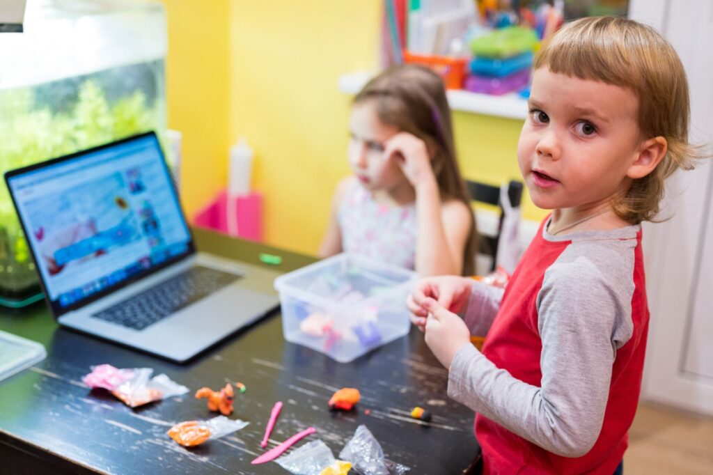 Children playing at the Making Strides Learning Center in Queens, NY
